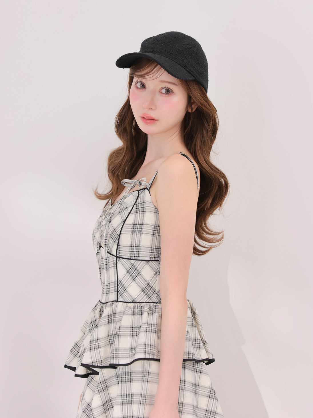model：160cm　(size：F　color：Black)