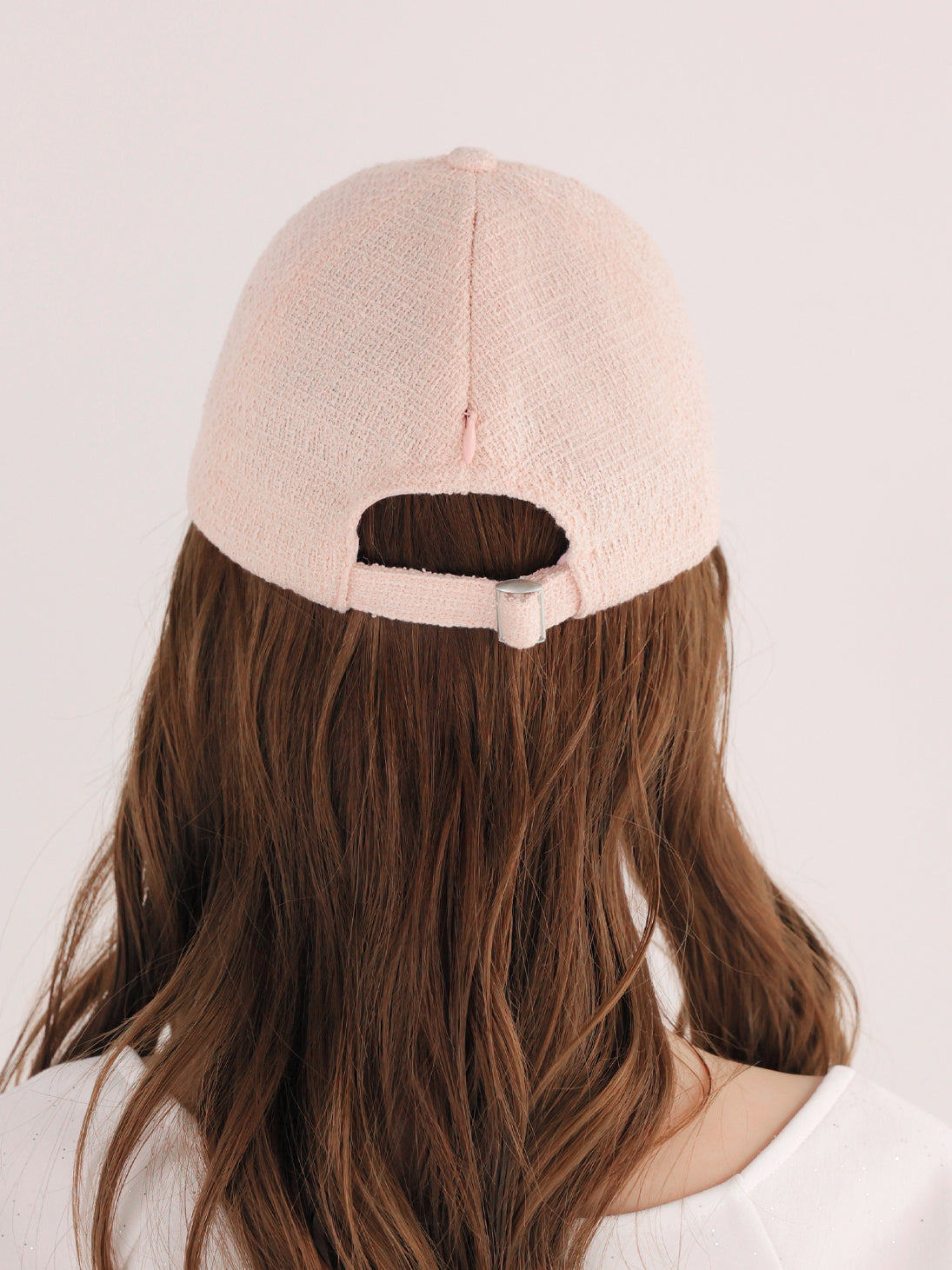 3way ribbon tweed cap(eme10578)