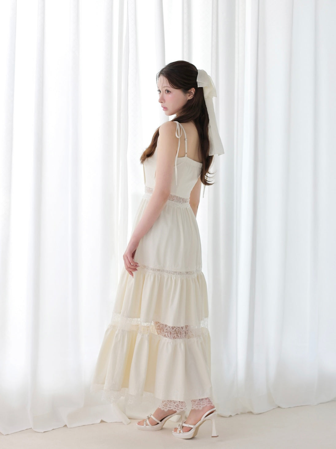 model：160cm　(size：F　color：Ivory)