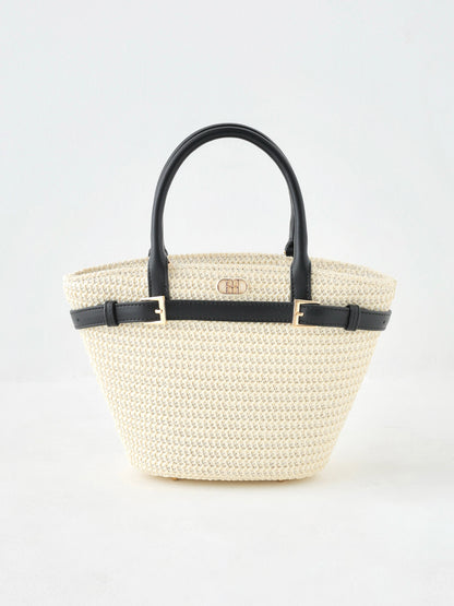 【Pre Order】Original buckle logo basket bag(eme10582)