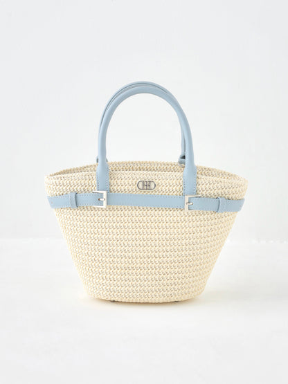【Pre Order】Original buckle logo basket bag(eme10582)