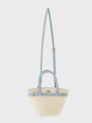 【Pre Order】Original buckle logo basket bag(eme10582)