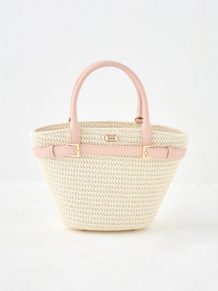 【Pre Order】Original buckle logo basket bag(eme10582)