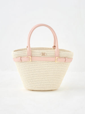 【Pre Order】Original buckle logo basket bag(eme10582)