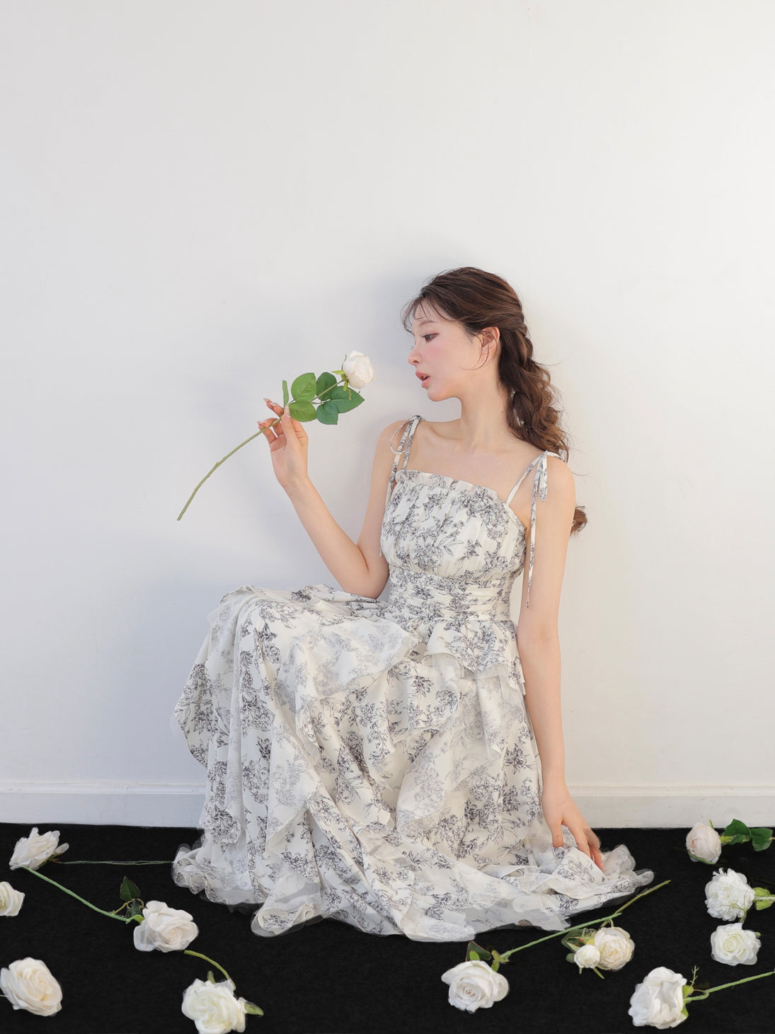 model：160cm　(size：F　color：Ivory)