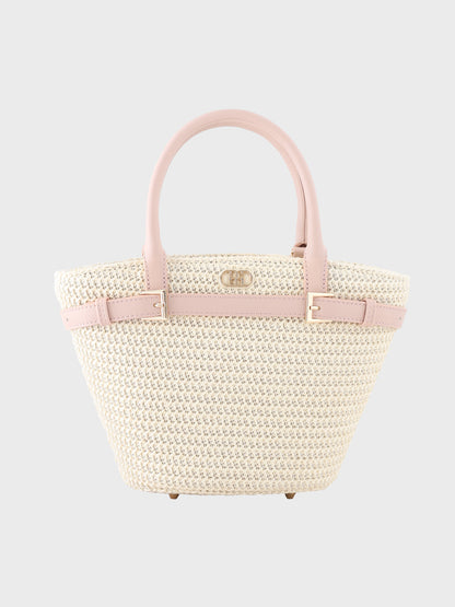 【Pre Order】Original buckle logo basket bag(eme10582)