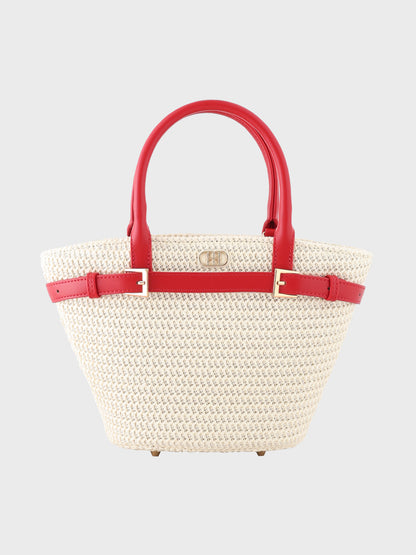 【Pre Order】Original buckle logo basket bag(eme10582)
