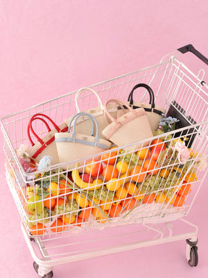 【Pre Order】Original buckle logo basket bag(eme10582)