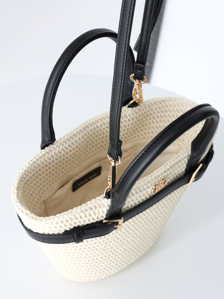 【Pre Order】Original buckle logo basket bag(eme10582)