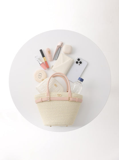 【Pre Order】Original buckle logo basket bag(eme10582)