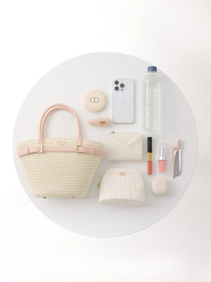 【Pre Order】Original buckle logo basket bag(eme10582)