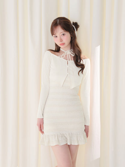 model：162cm　(size：F　color：Ivory)