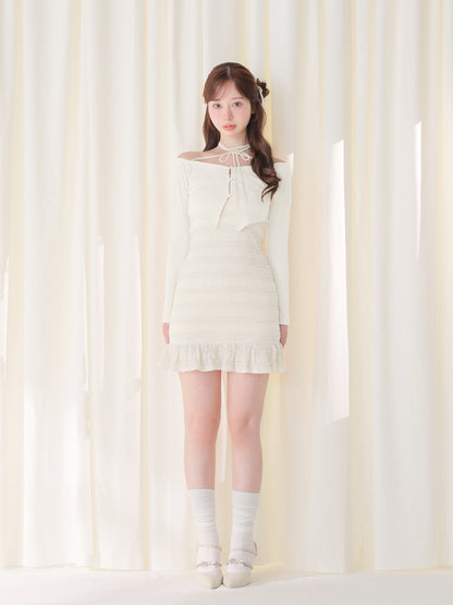 model：162cm　(size：F　color：Ivory)