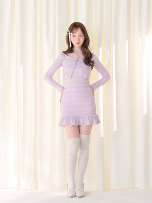 model：162cm　(size：F　color：Lavender)