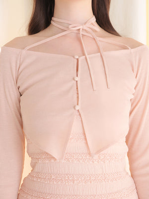 【Pre Order】Rib layered frill ensemble onepiece(eme10613)