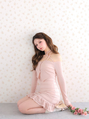 model：160cm　(size：F　color：Pink)