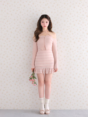 model：160cm　(size：F　color：Pink)
