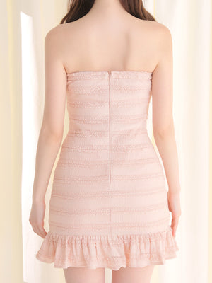 【Pre Order】Rib layered frill ensemble onepiece(eme10613)