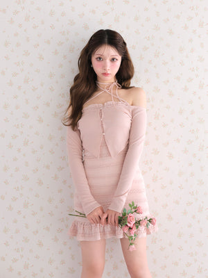 model：160cm　(size：F　color：Pink)