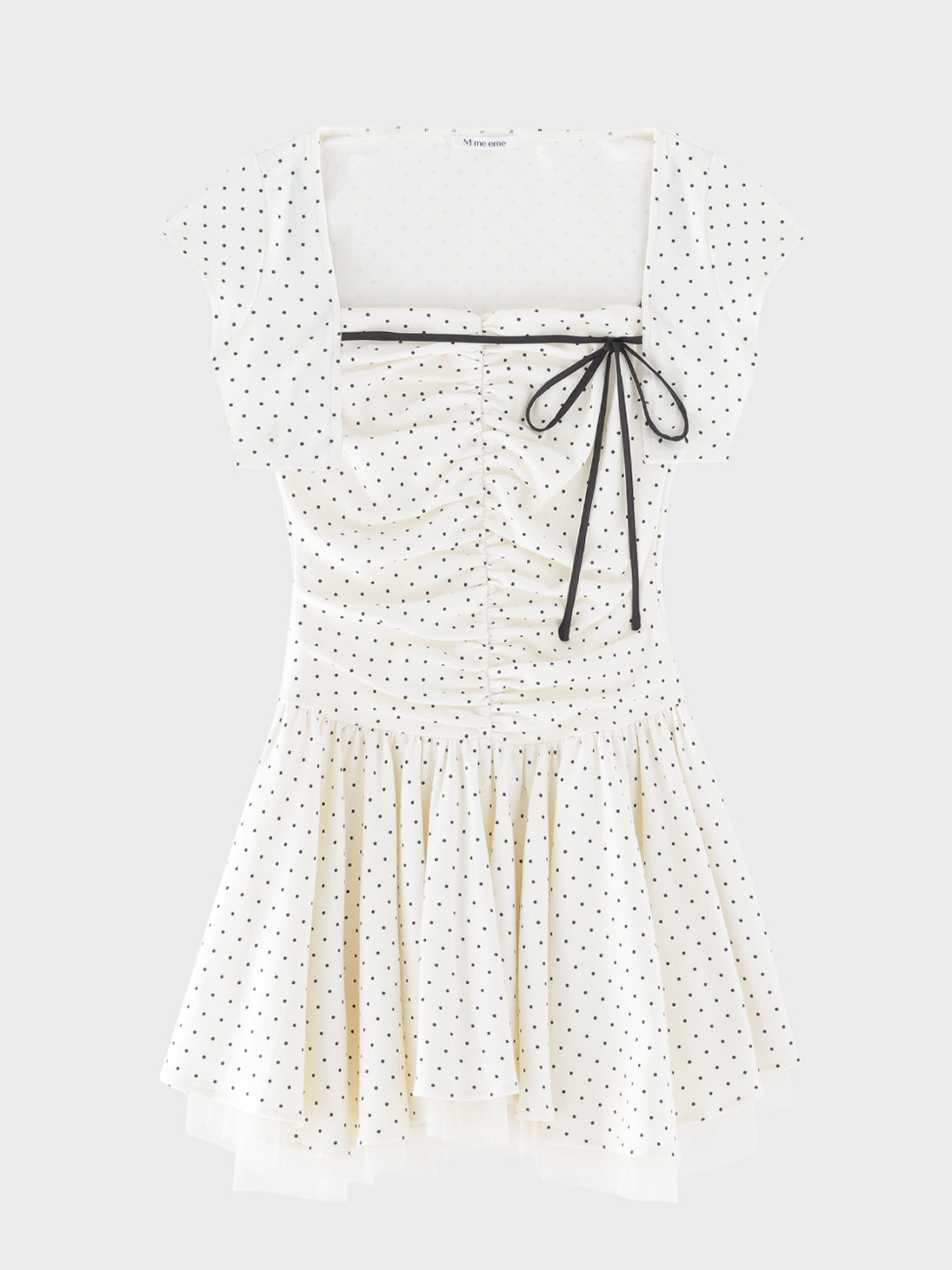 Ribbon dot cami ensemble onepiece(eme10614)