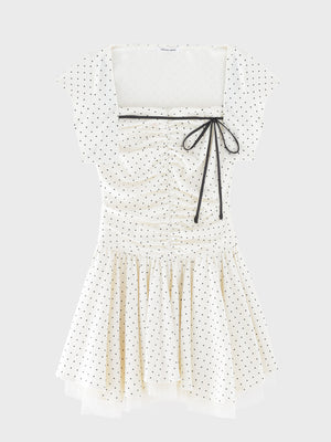Ribbon dot cami ensemble onepiece(eme10614)
