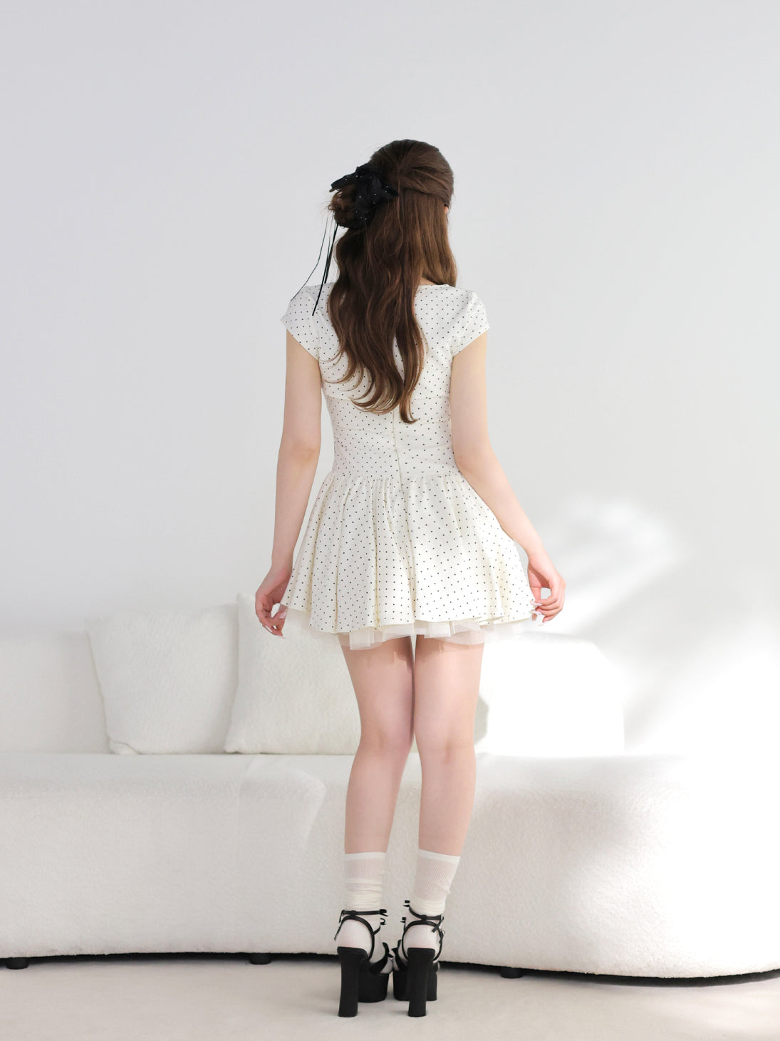 model：160cm　(size：F　color：Ivory)
