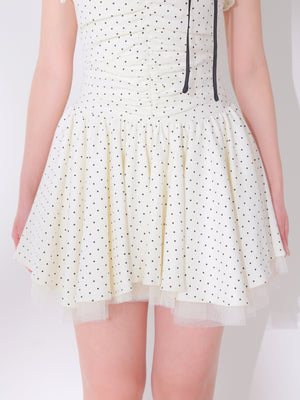 Ribbon dot cami ensemble onepiece(eme10614)