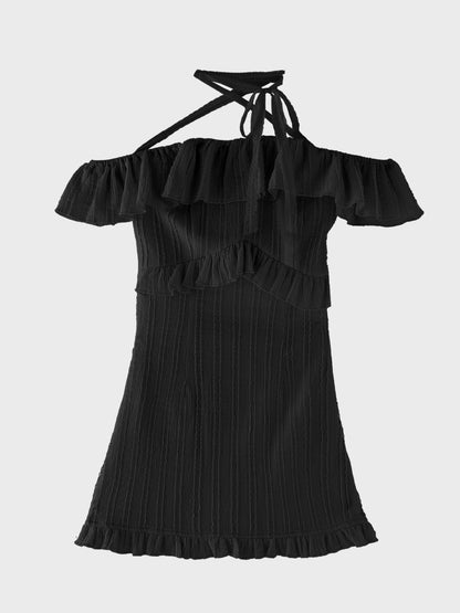 【Pre Order】Lace choker frill mini onepiece(eme10618)