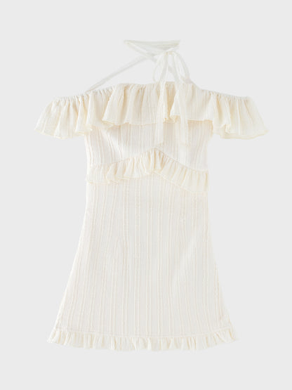 【Pre Order】Lace choker frill mini onepiece(eme10618)