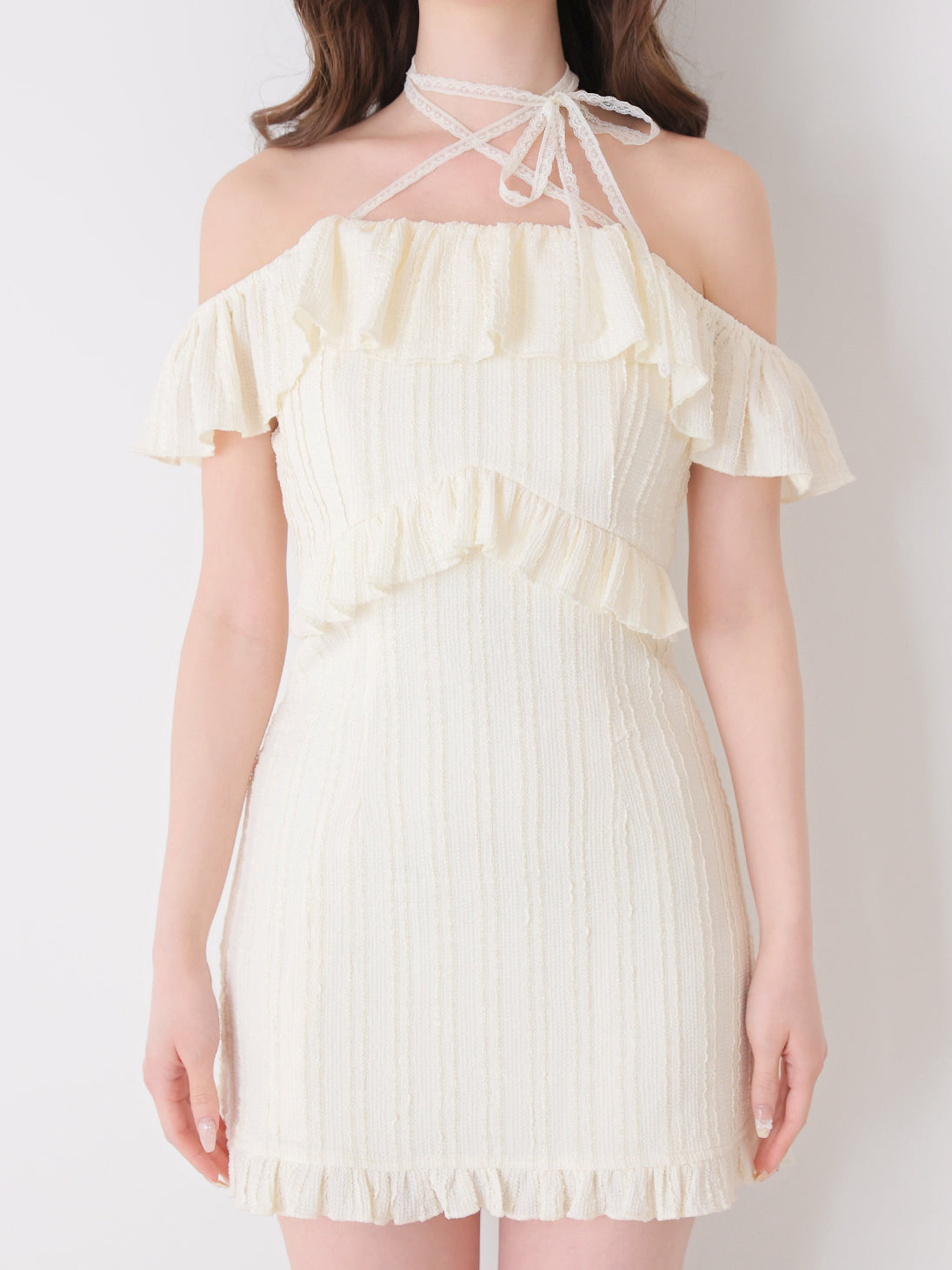 model：162cm　(size：F　color：Ivory)
