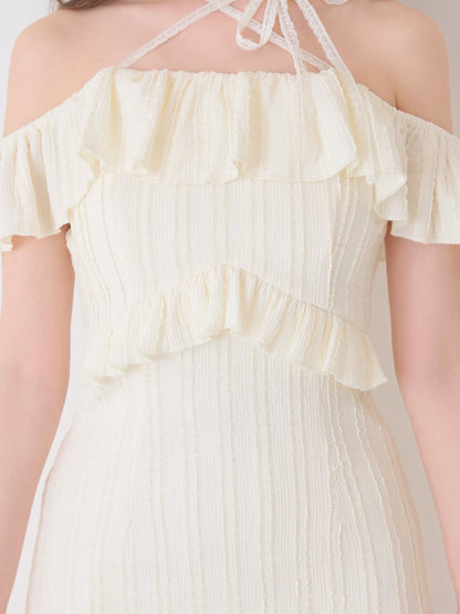 【Pre Order】Lace choker frill mini onepiece(eme10618)
