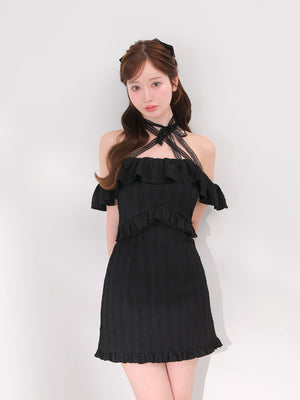 model：162cm　(size：F　color：Black)