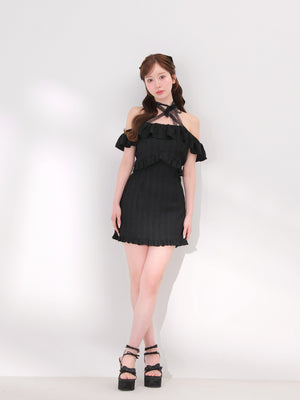 model：162cm　(size：F　color：Black)