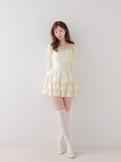 model：162cm　(size：F　color：Ivory)