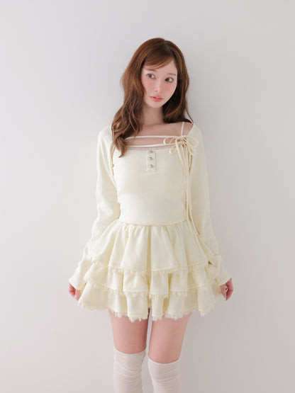 model：162cm　(size：F　color：Ivory)