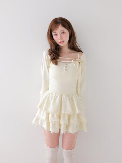 model：162cm　(size：F　color：Ivory)