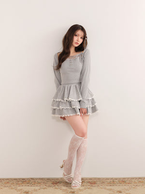 model：160cm　(size：F　color：Gray)