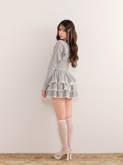 model：160cm　(size：F　color：Gray)