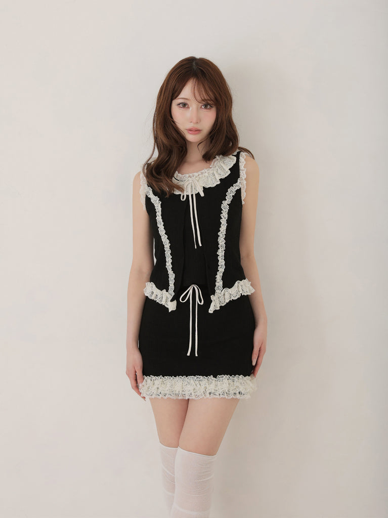 model：162cm　(size：F　color：Black)