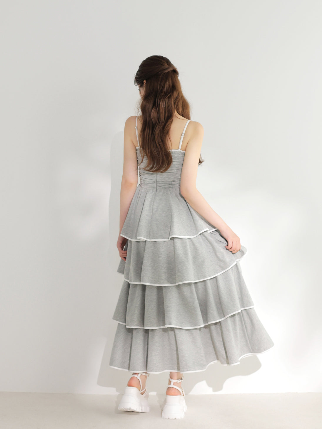 model：160cm　(size：F　color：Gray)
