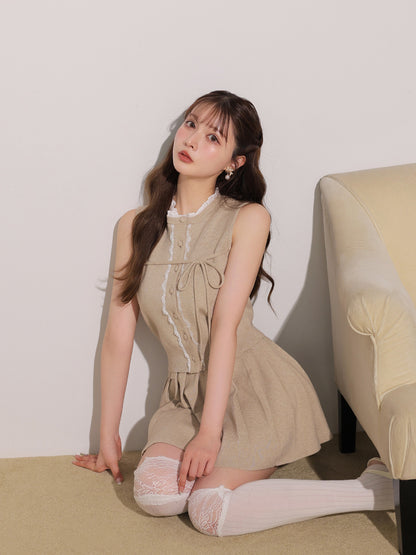 model：160cm　(size：F　color：Beige)