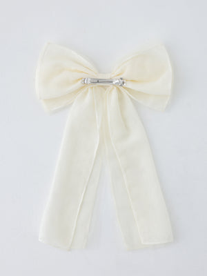 Clair glitter ribbon barrette(eme10628)