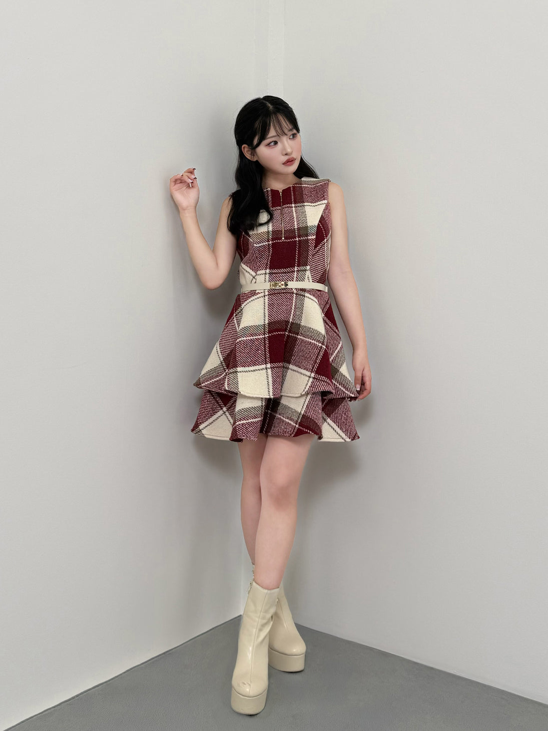 model：150cm　(size：F　color：Red)
