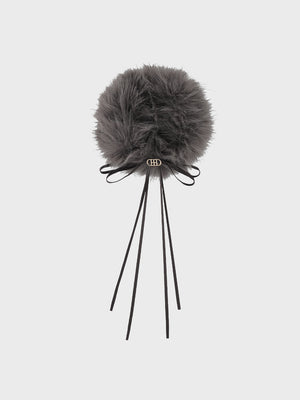 Logo satin ribbon fur chouchou(eme10630)