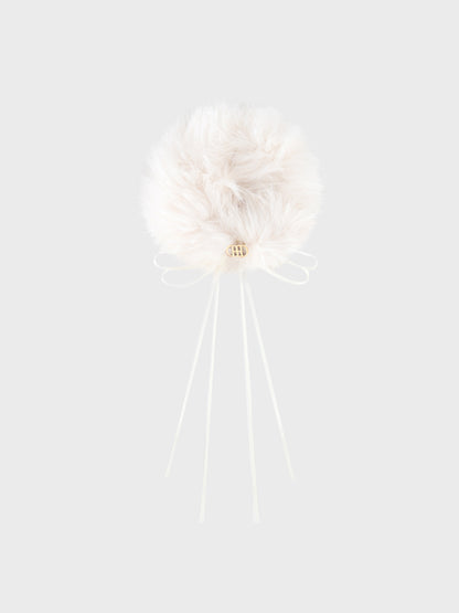 Logo satin ribbon fur chouchou(eme10630)