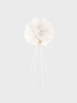 Logo satin ribbon fur chouchou(eme10630)