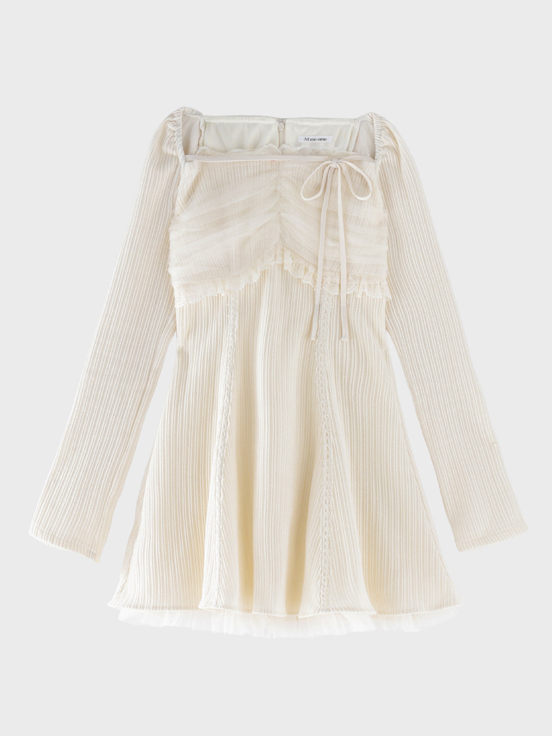 Ribbon veil flare mini onepiece(eme10631)