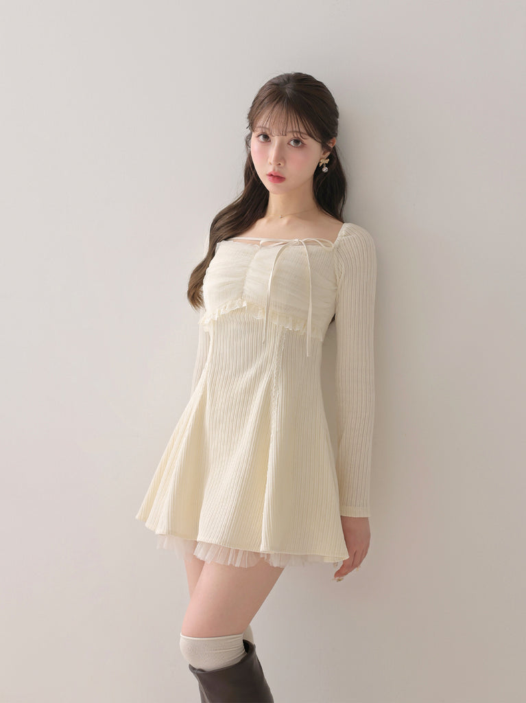 model：160cm　(size：F　color：Ivory)