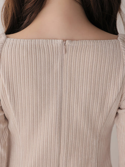Ribbon veil flare mini onepiece(eme10631)