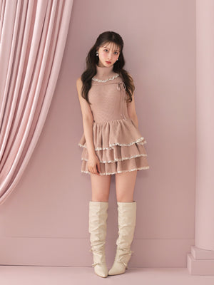 model：160cm　(size：F　color：Pink)